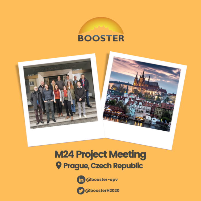 The complete BOOSTER consortium finally met in person at the Month 24 project meeting on the 24th and 25th of November in Prague, hosted by AMIRES.